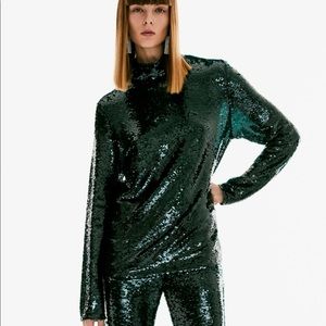 NWT Sequin turtleneck top